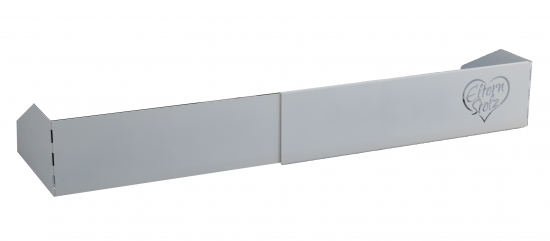 Elternstolz Herdschutzgitter XXL Metall weiß verstellbar von 45-90cm